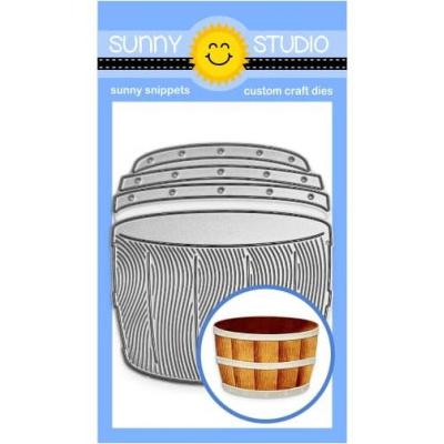 Sunny Studios Cutting Dies - Wood Barrel